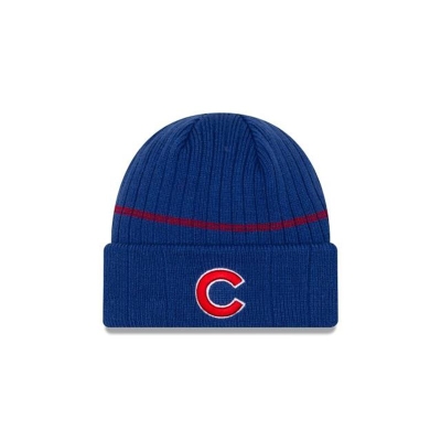 Sapca New Era Chicago Cubs MLB Sport Knit Beanie - Albastri